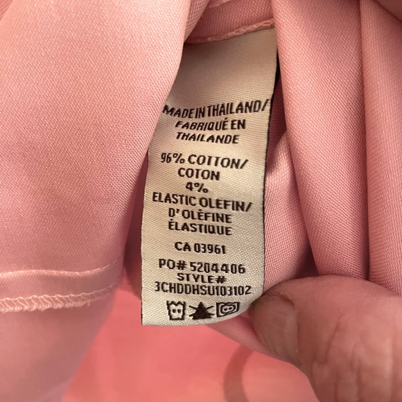 Denver Hayes Pink Small Fitted No Iron sleeveless Blouse with hidden buttons - Picture 7 of 8